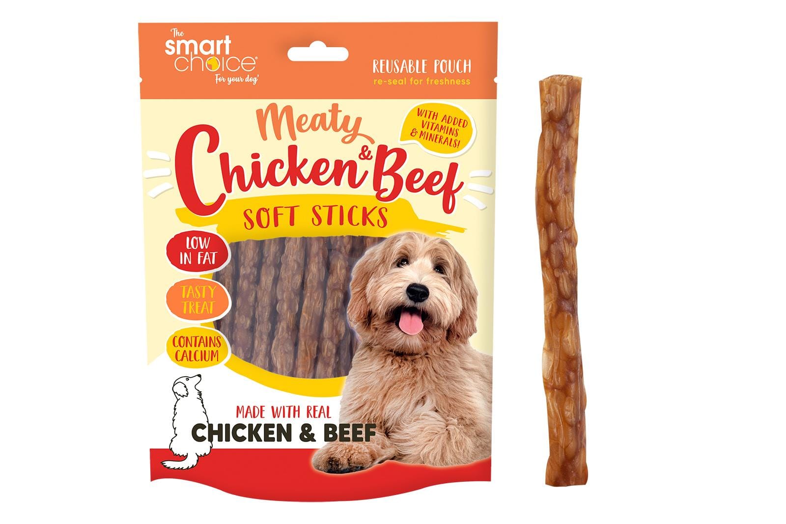 SOFT CHICKEN/BEEF STICK TREAT 30 PACK