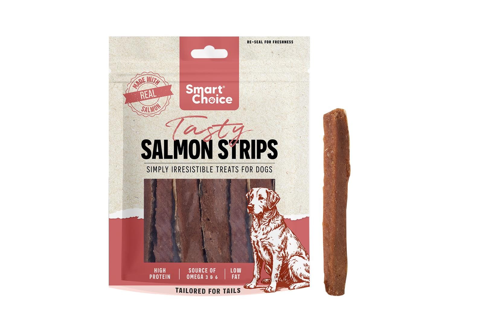 SALMON SKIN STRIP DOG TREAT 7 PACK