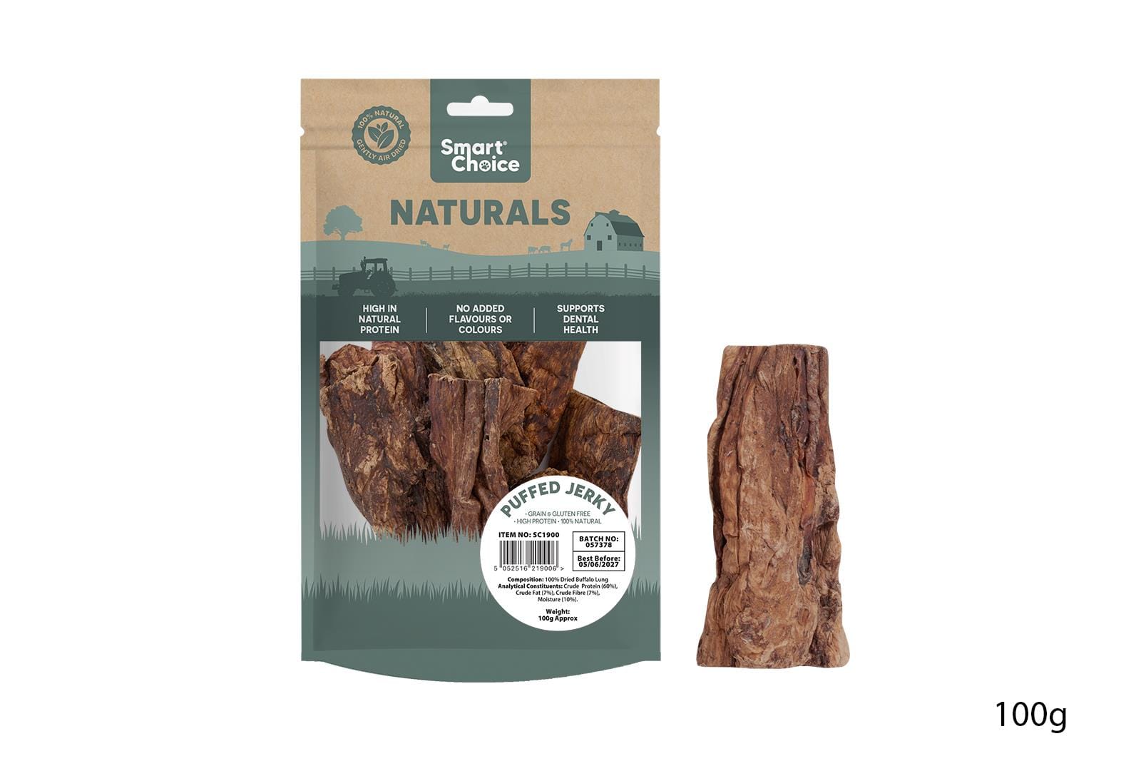 NATURAL LUNGS/JERKY PACK DOG TREAT