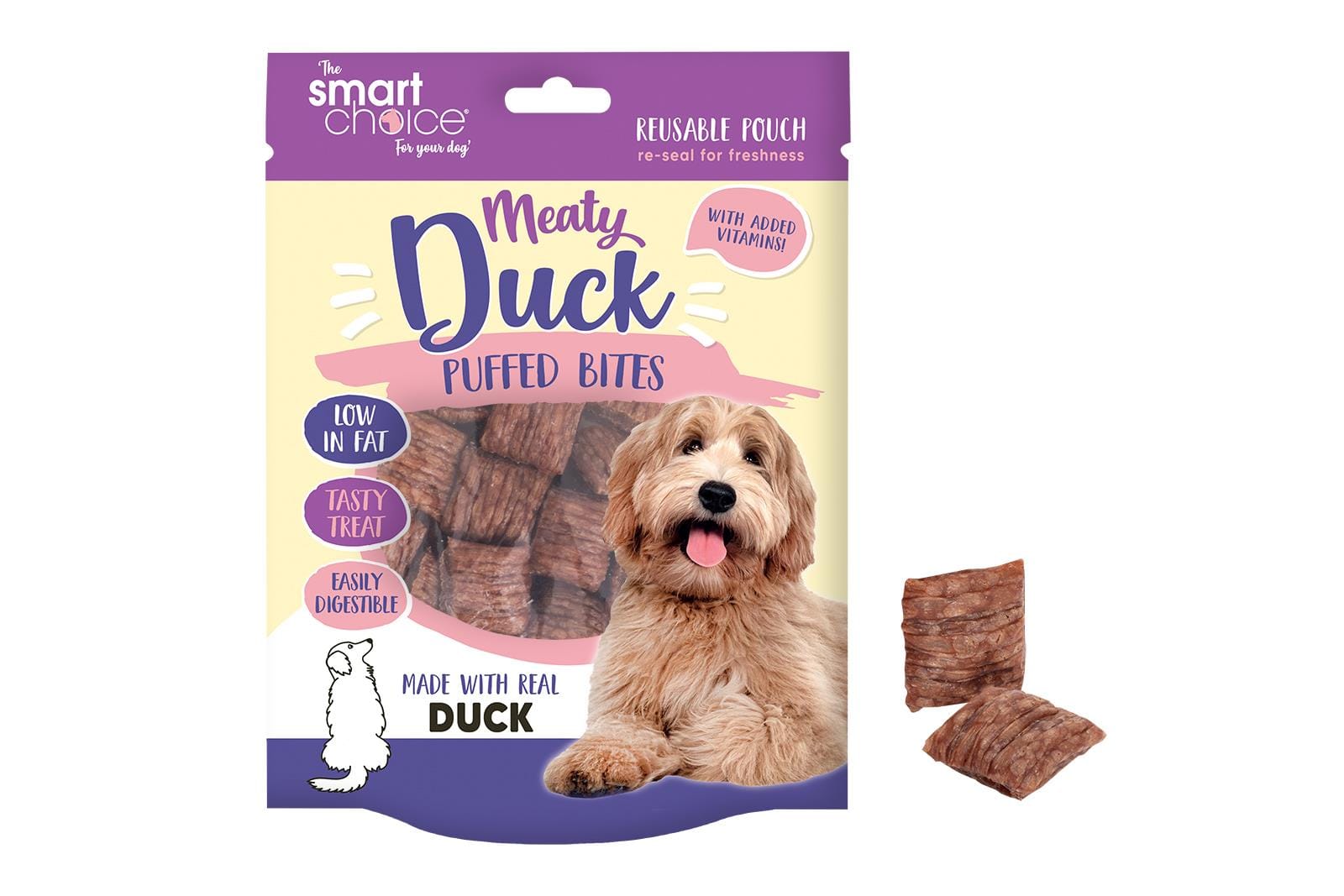 PUFFED DUCK BITES DOG TREAT