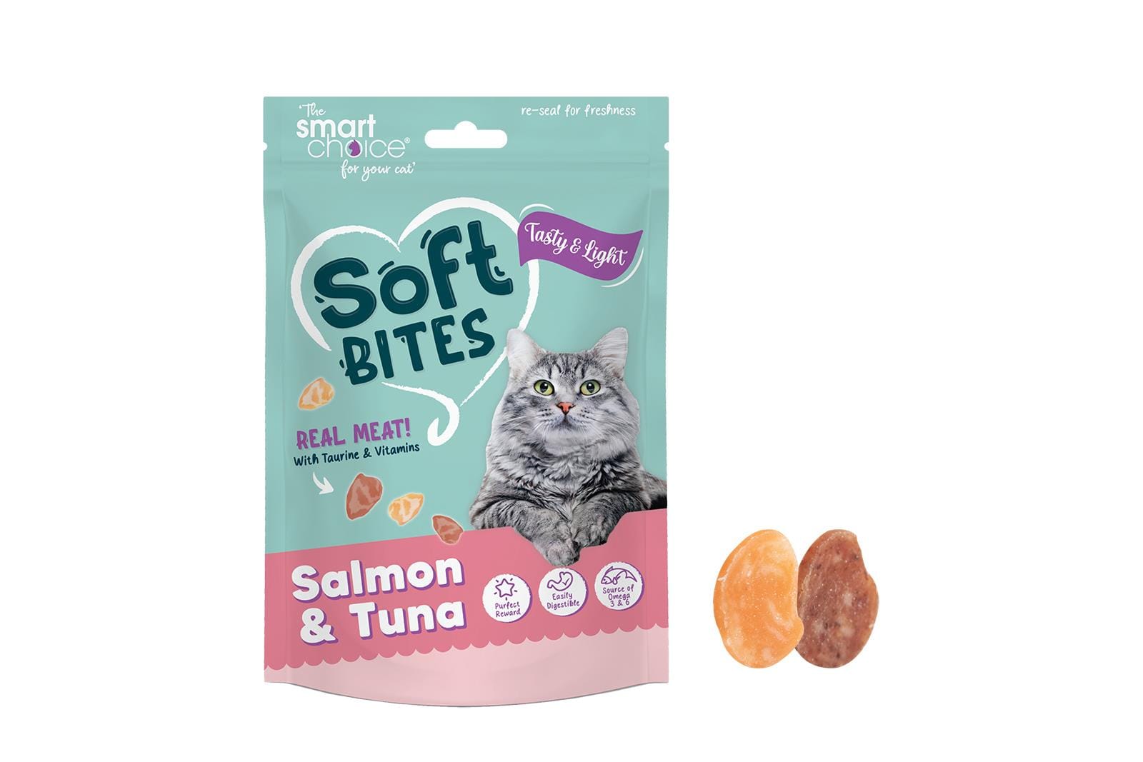 SOFT SALMON/TUNA BITES CAT TREAT