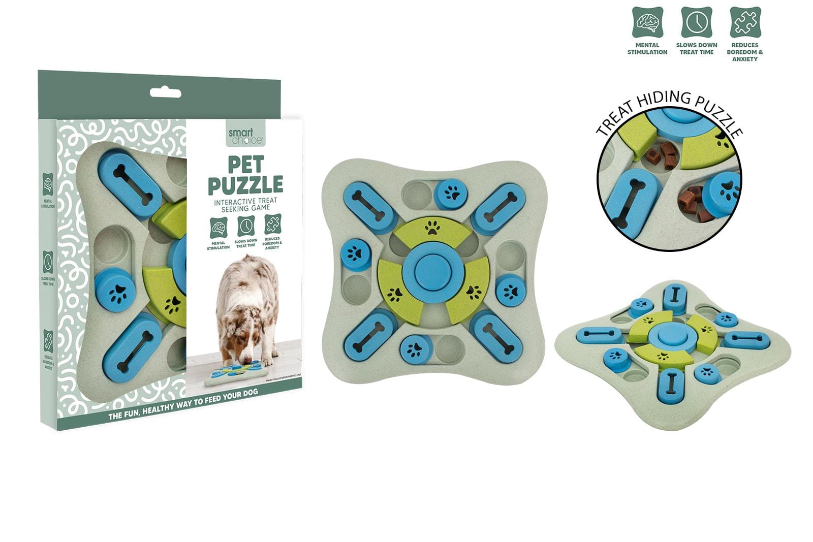 PUZZLE TREAT GAME FOR DOGS