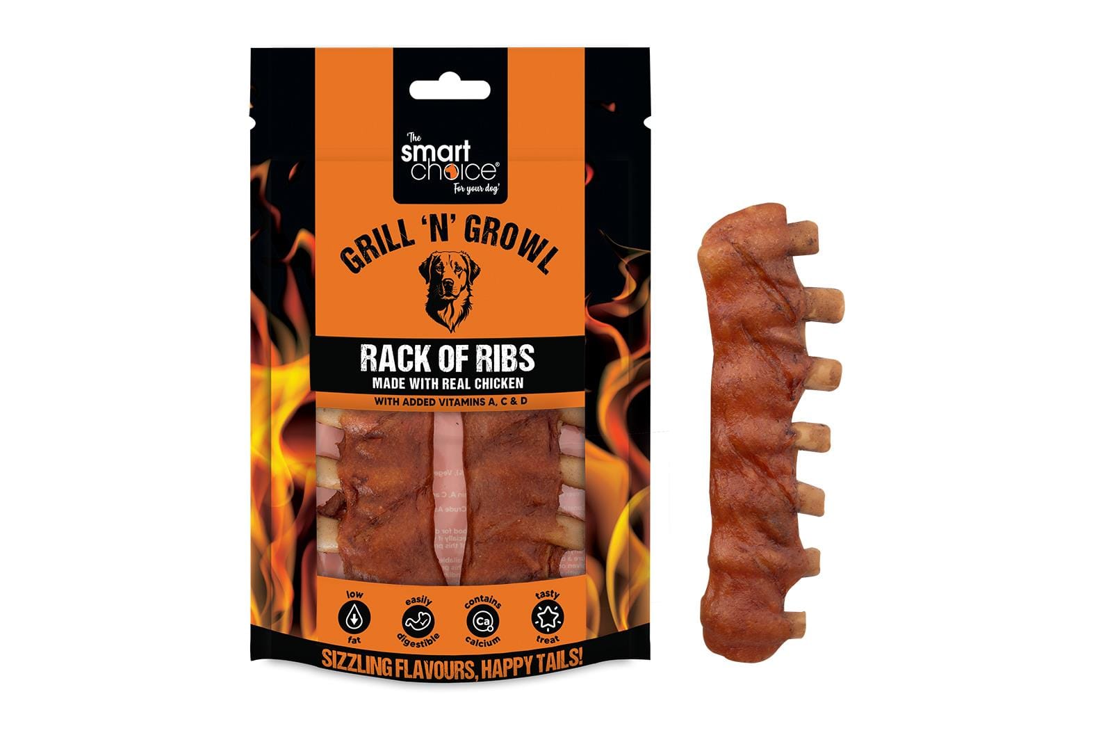 RACK OF RIBS DOG TREAT 2 PACK