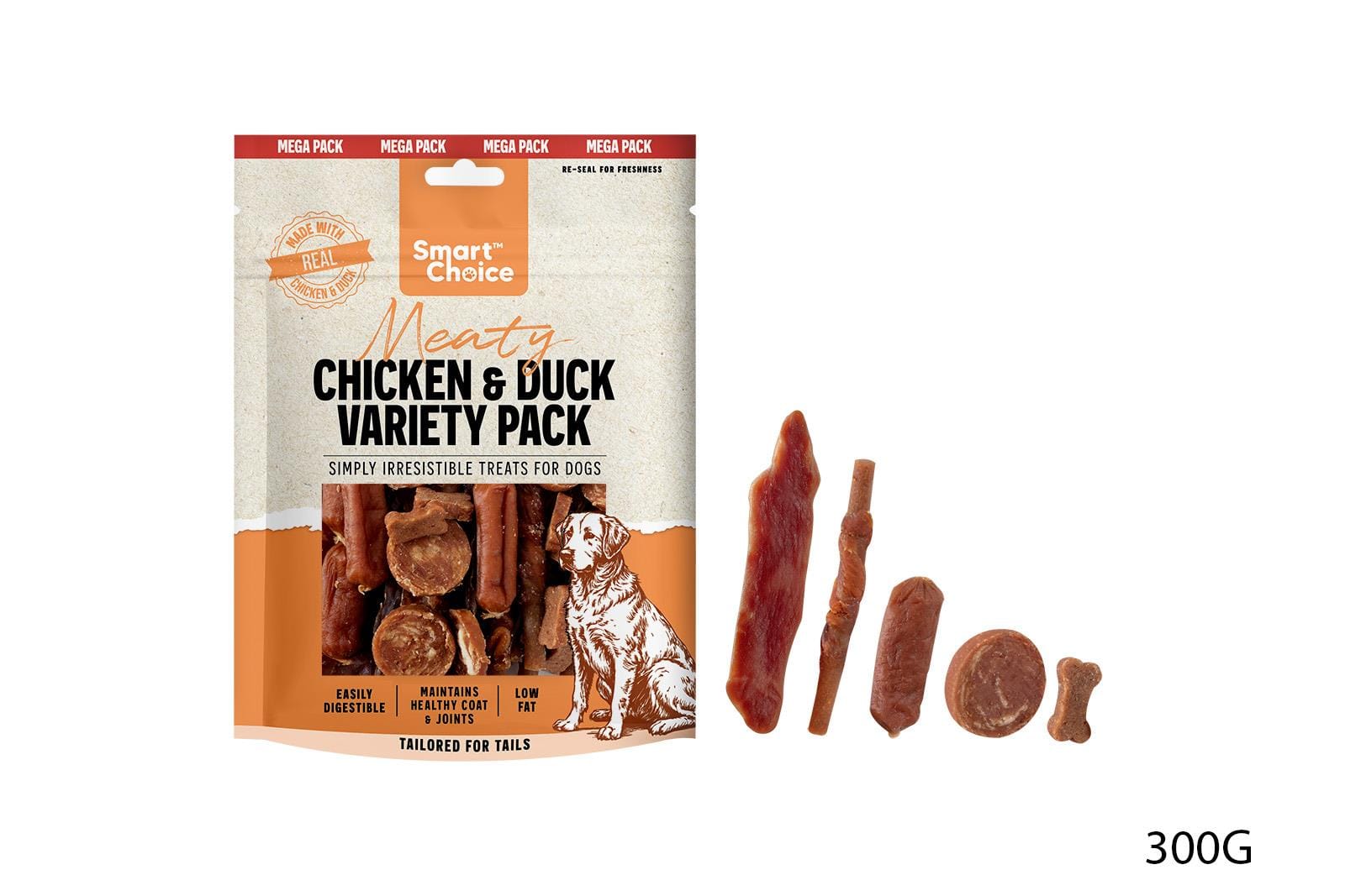 MEATY VARIETY PACK DOG TREATS 300G