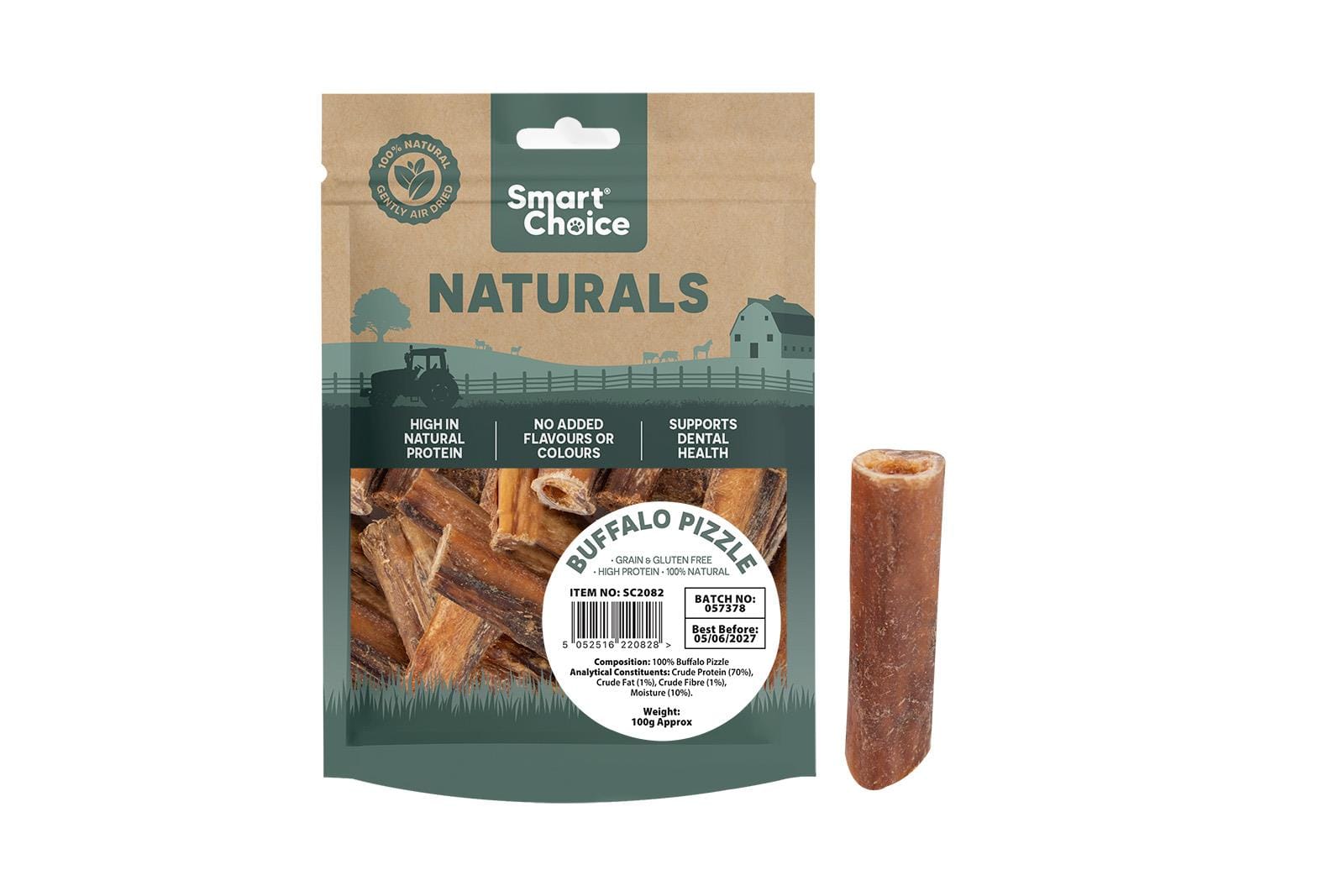 NATURAL PIZZLE DOG TREAT 100G
