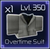 Overtime Suit value in Jujutsu Infinite