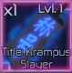 Title: Krampus Slayer value in Jujutsu Infinite