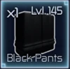 Black Pants value in Jujutsu Infinite