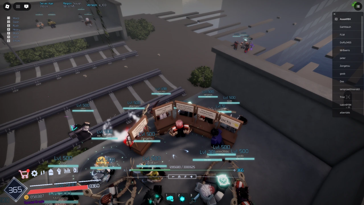 Jujutsu Infinite Community Growth – In-Game Promotion & Live Twitch Stream