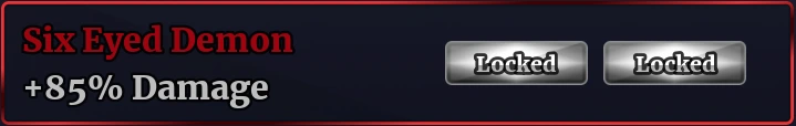 Six Eyed Demon title in Sailor Piece with damage boost stats