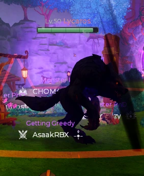 Lycaros, the Level 50 Shadow element world boss in The Portal, with his health bar visible above him