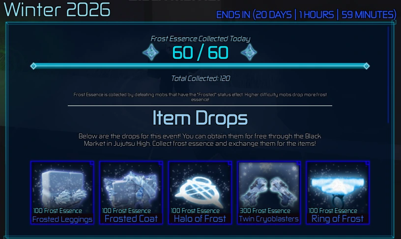Winter Event Menu Winter Event Menu
