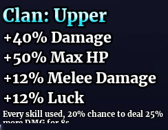 Upper Clan Stats
