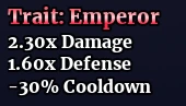 Sailor Piece Emperor secret trait stats and bonuses