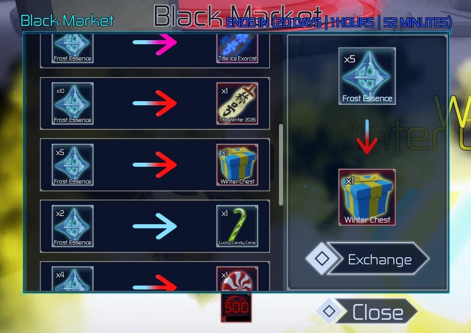 Winter Event Black Market Winter Event Black Market