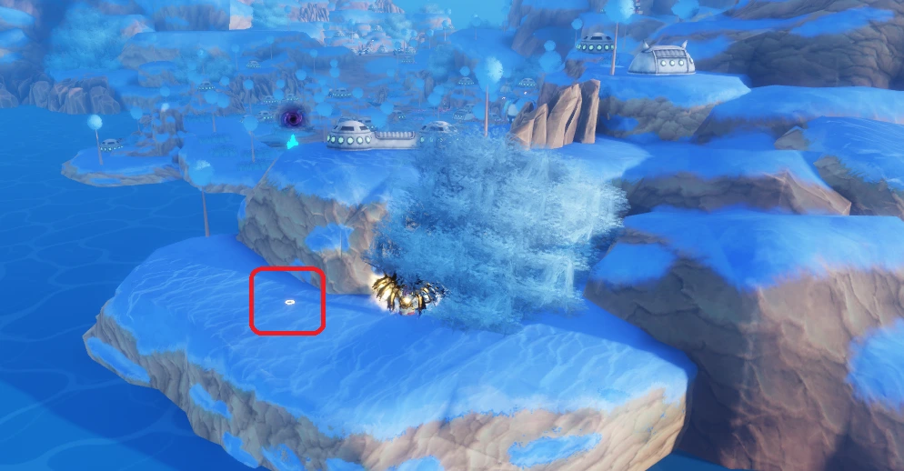 Secret Halo location on Blue Planet in Sailor Piece