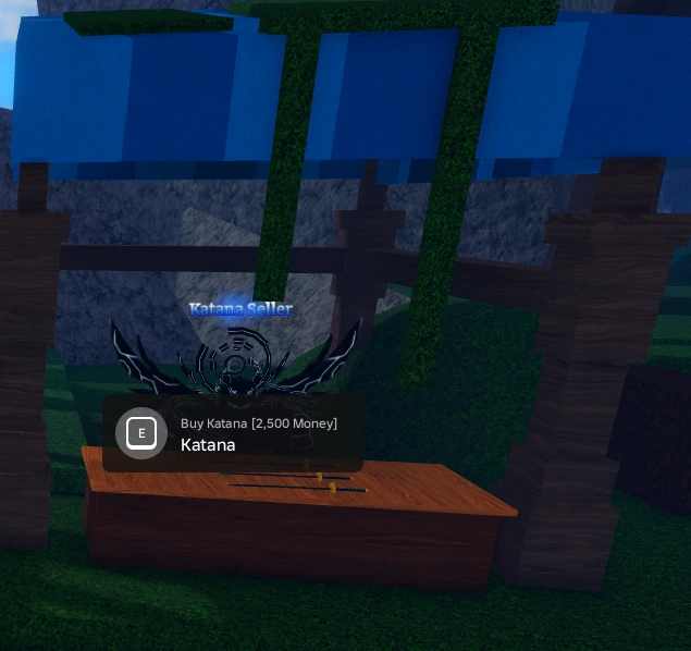 Katana Seller location Starter Island Sailor Piece