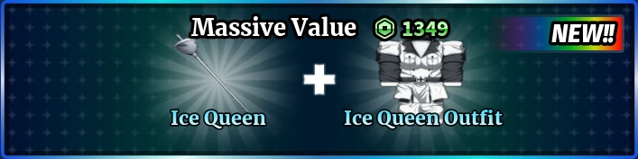 Ice Queen Set Bundle Shop Ice Queen Sword and Ice Queen Outfit Bundle for 1349 Robux
