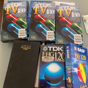 Cassettes VHS vierges 120, 180 et 240 mn