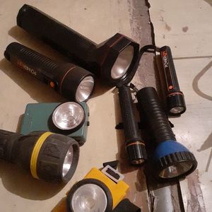 Lot de lampes de poche en l'état. 