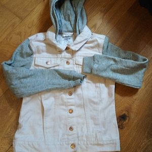 Veste fille bi matière
