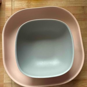 Assiette et bol beaba lot 2 
