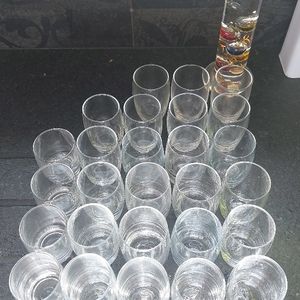 Lot de verrines en verre