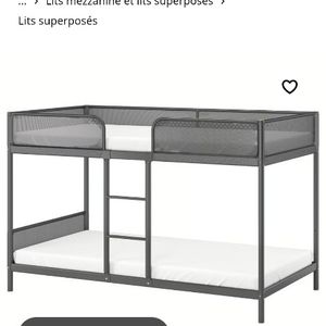 Lit superposé ikea 90 par 200