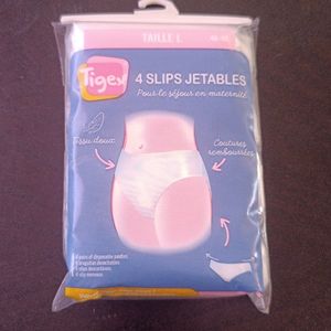 Donne slip jetable taille L / neuf