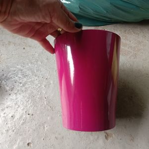 Cache pot rose fushia 