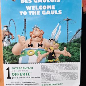 Entree enfant Parc asterix  11 ans inclus