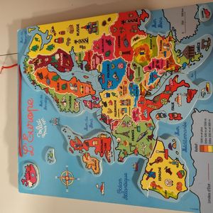 Grand puzzle bois - europe