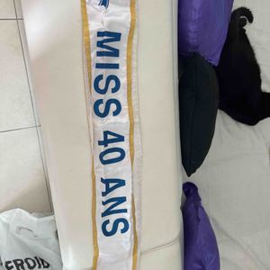 Écharpe miss 40 ans