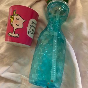 Verre et gourde 