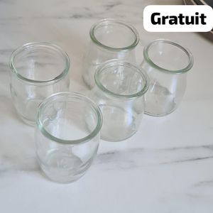 Pots de yaourt en verre 