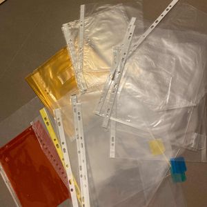 Divers pochettes plastiques