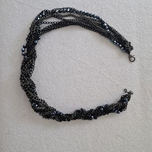 Collier perles et métal 