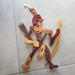 Déco en bois 47*35 cm