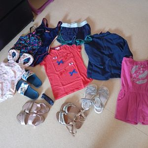 Lot vêtements et chaussures fille 6 ans