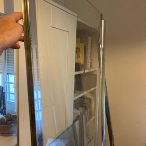Pare douche argent- 90x200cm