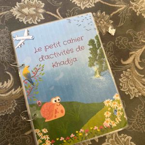 Cahier activité petit 4 pages veleda montessori
