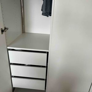 Armoire Pax en 4 blocs penderie 201 cm de haut