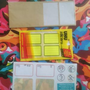 Lot d'étiquettes autocollantes pour cahier
