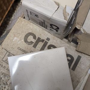Carrelage blanc carré 15.5cm