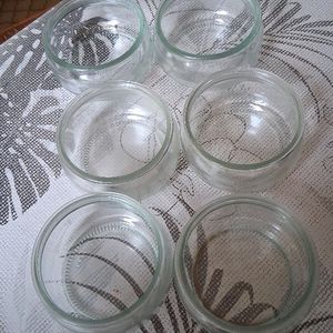 6 ramequins  en verre