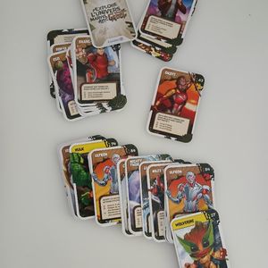Lot de cartes Marvel 