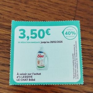 Bon de réduction le chat bébé 