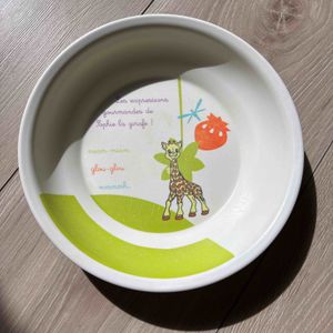 Assiette bébé Sophie la girafe