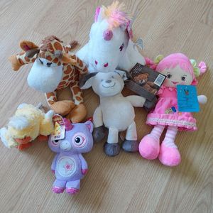 Lot 6 peluches 