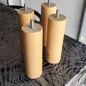 4 pieds de lits à visser